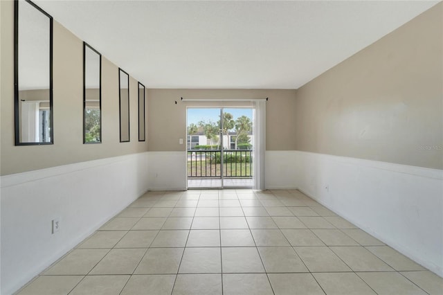 view of tiled spare room