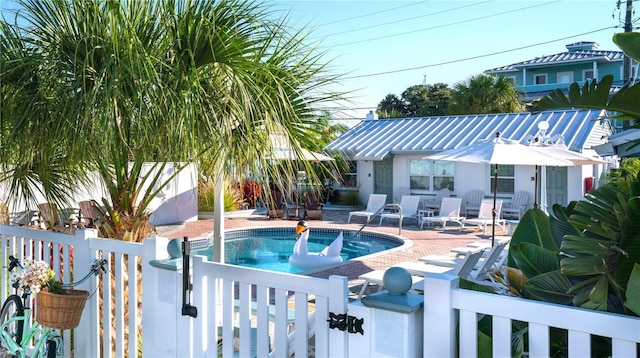 12321 Gulf Blvd, Treasure Island, FL 33706 - view of swimming pool with a patio area