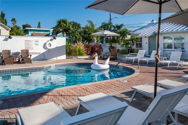 12321 Gulf Blvd, Treasure Island, FL 33706 - swimming pool with a patio area