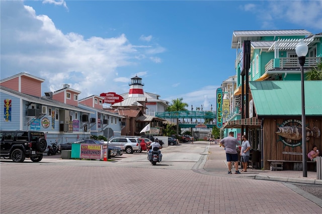 12321 Gulf Blvd, Treasure Island, FL 33706 - view of decorative street with street lights, curbs, and sidewalks