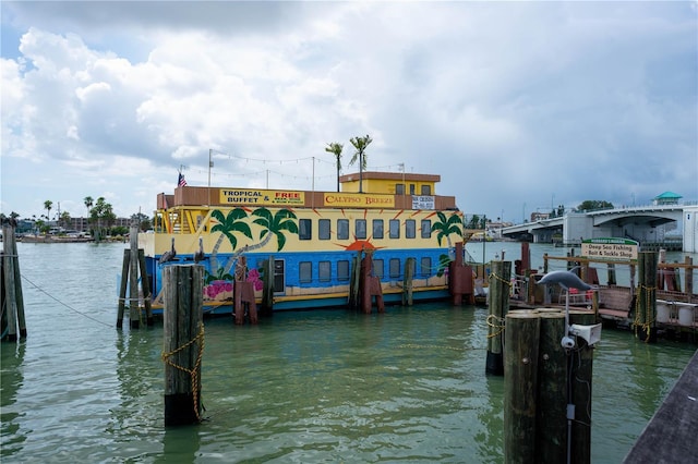 12321 Gulf Blvd, Treasure Island, FL 33706 - dock featuring a water view