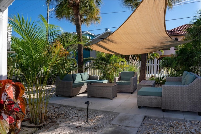 12321 Gulf Blvd, Treasure Island, FL 33706 - view of patio / terrace featuring an outdoor living space