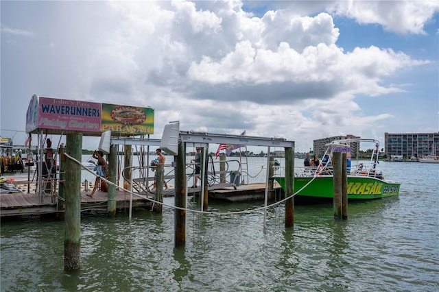 12321 Gulf Blvd, Treasure Island, FL 33706 - dock with boat lift and a water view