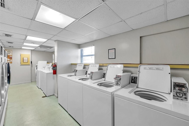 laundry area with separate washer and dryer