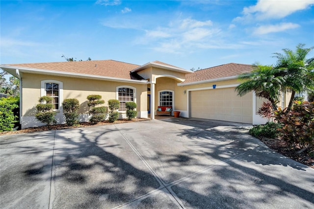 view of front of home featuring a garage