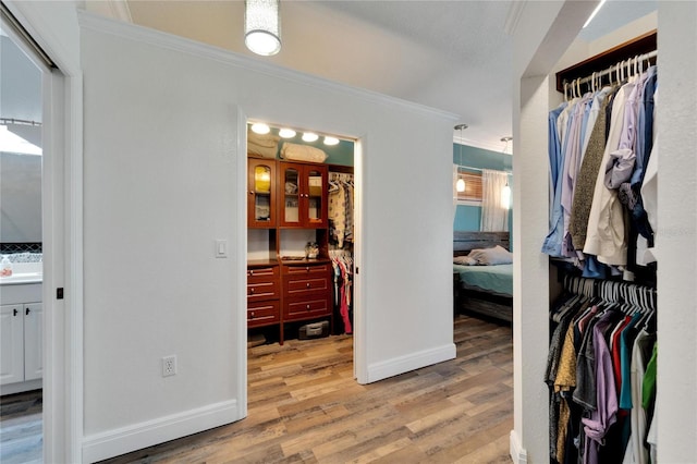 interior space featuring hardwood / wood-style flooring