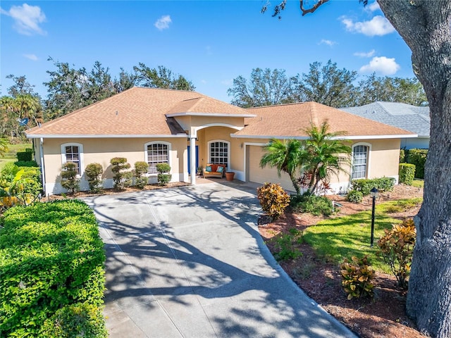 view of front of house featuring a garage