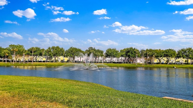 view of water feature