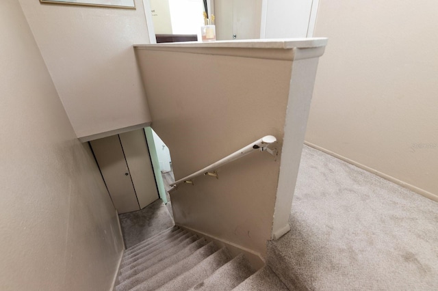 stairs with carpet