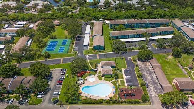 birds eye view of property