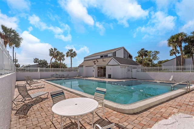 view of pool with a patio