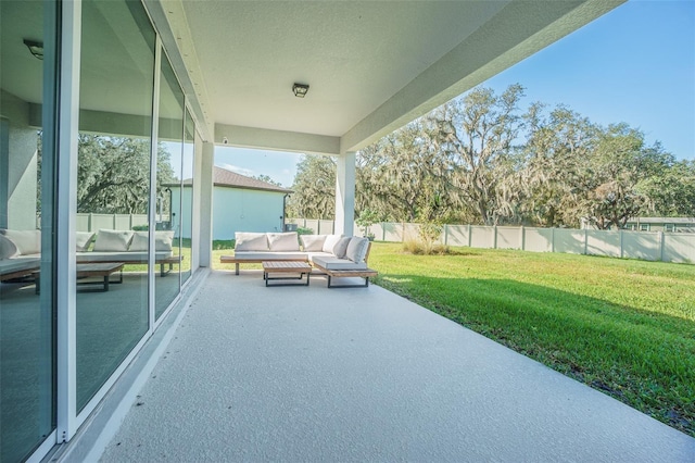 view of patio / terrace with outdoor lounge area