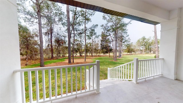 view of patio with a porch