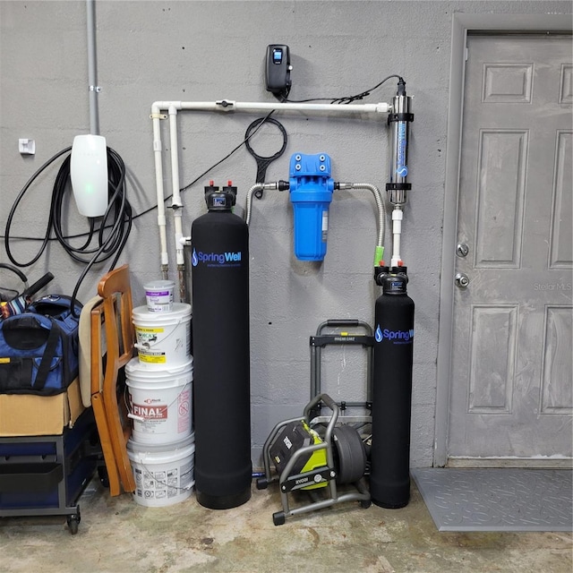 view of utility room