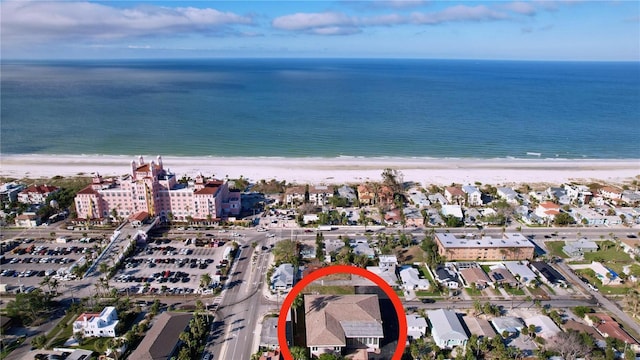 3505 Casablanca Ave, St Pete Beach, FL 33706 - aerial overview of property's location with extended coastline