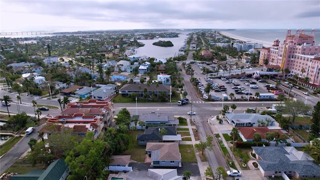 3505 Casablanca Ave, St Pete Beach, FL 33706 - aerial overview of property's location with a large body of water