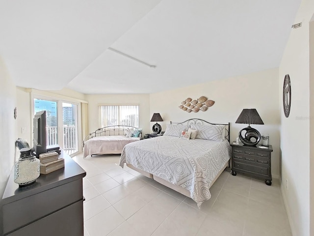 view of tiled bedroom