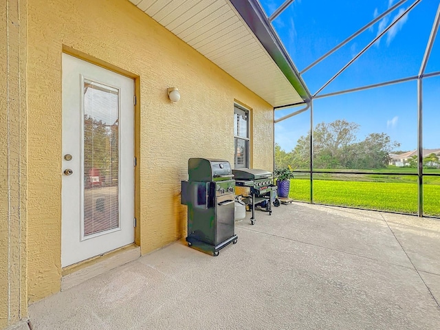 view of sunroom