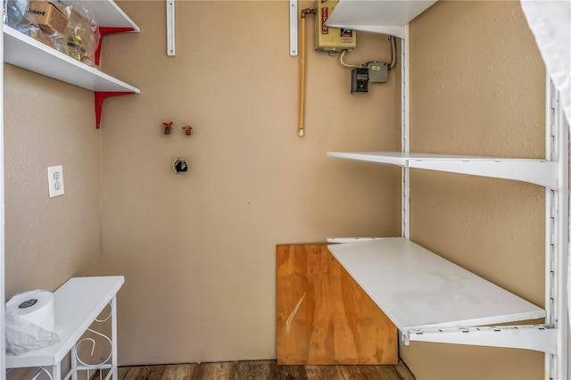 washroom featuring hardwood / wood-style floors