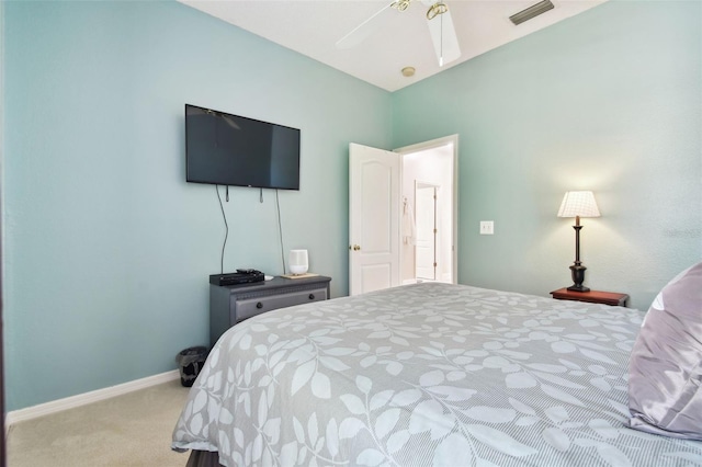1687 Starling Dr, Tarpon Springs, FL 34689 - carpeted bedroom with baseboards and ceiling fan