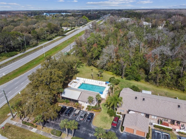 1687 Starling Dr, Tarpon Springs, FL 34689 - aerial view of property and surrounding area with a pool area