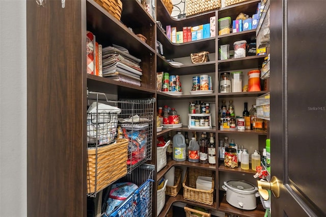 view of pantry