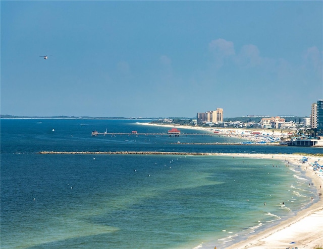 water view featuring a view of the beach