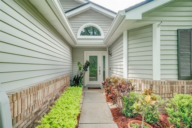 view of property entrance