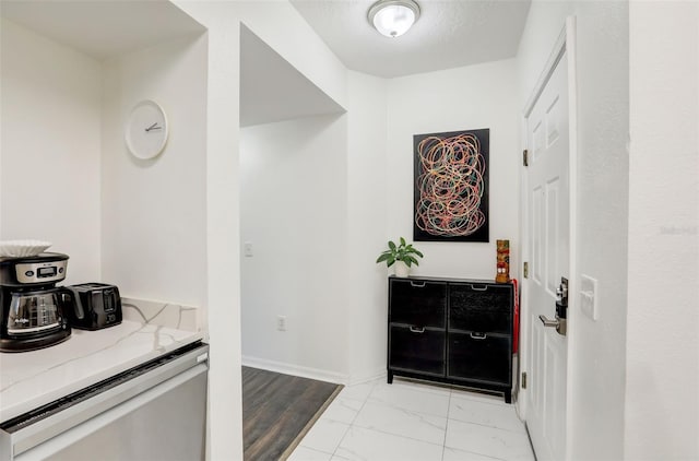 interior space featuring light hardwood / wood-style flooring