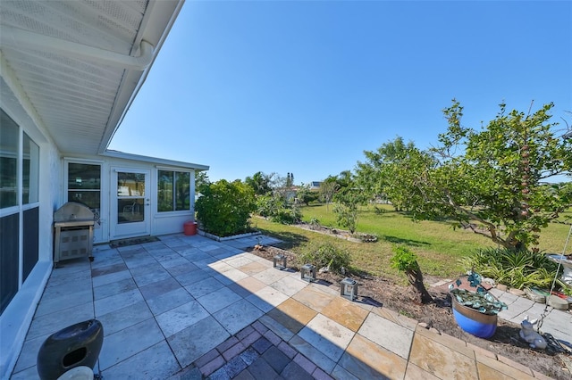 view of patio / terrace with grilling area