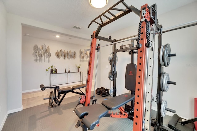 view of exercise room