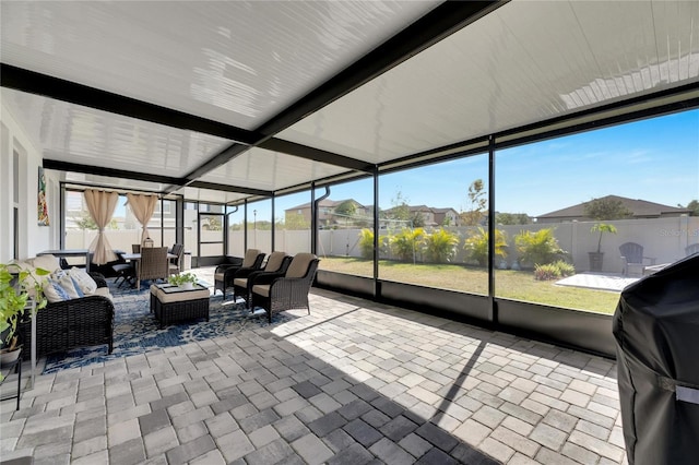 view of sunroom / solarium