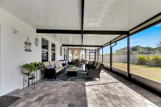 view of sunroom / solarium