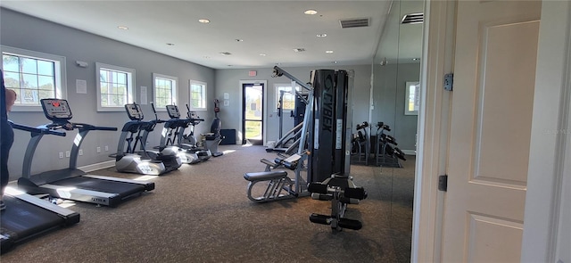 view of exercise room