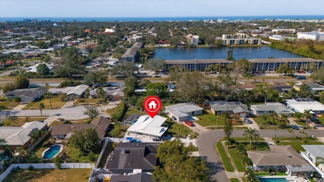 13632 Imperial Groves Dr S, Largo, FL 33774 - aerial view of property's location with a large body of water and nearby suburban area
