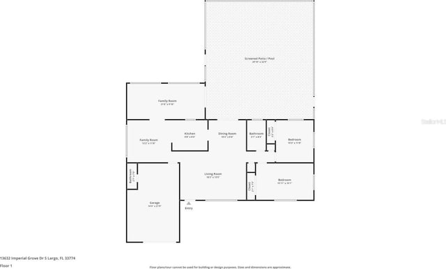 13632 Imperial Groves Dr S, Largo, FL 33774 - view of home floor plan
