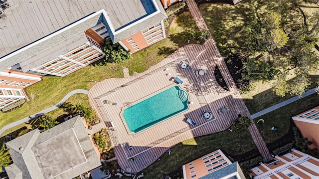1900 68th St N Unit 301, Saint Petersburg, FL 33710 - aerial view of a pool area