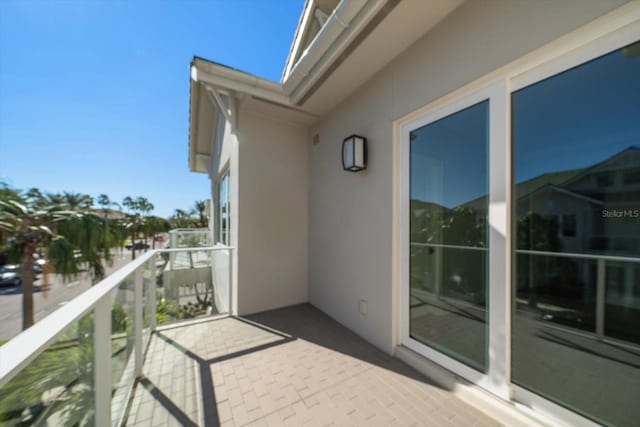 view of balcony