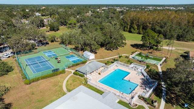 birds eye view of property