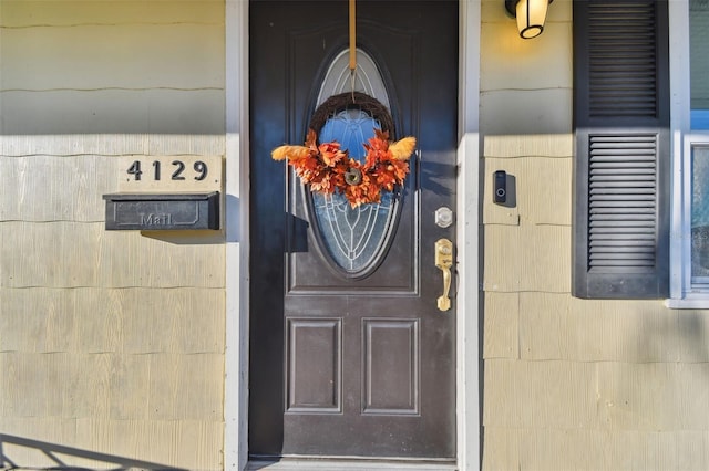 view of property entrance