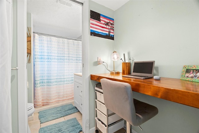 office featuring light tile patterned floors