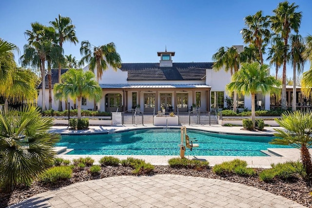 view of pool with a patio area