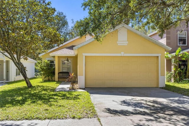 view of front of home with a front yard