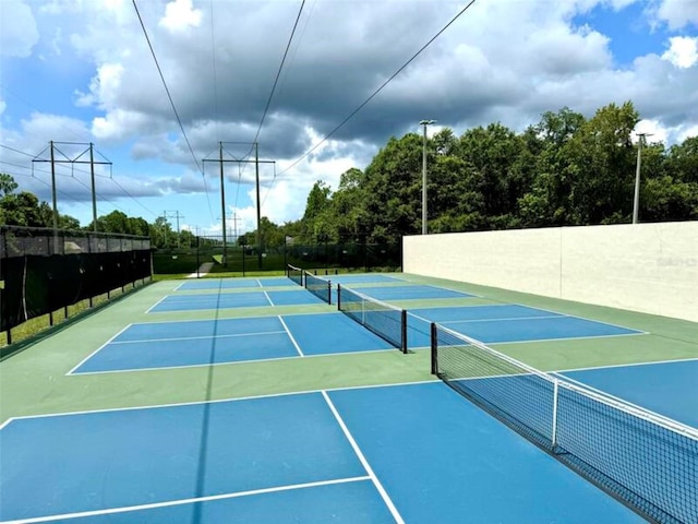 view of tennis court