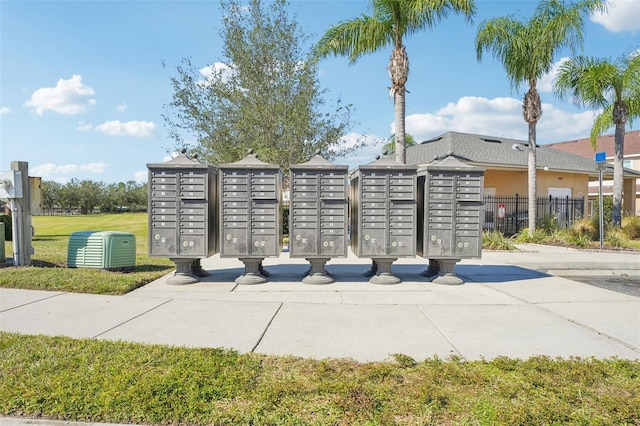 view of community with a mail area