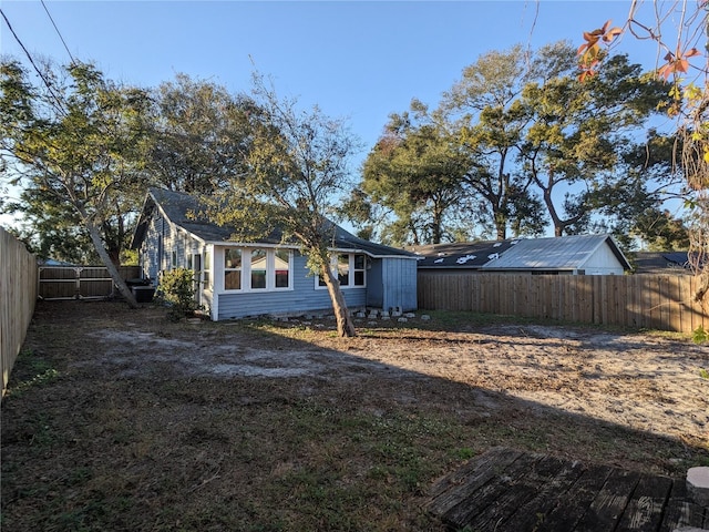 view of back of property