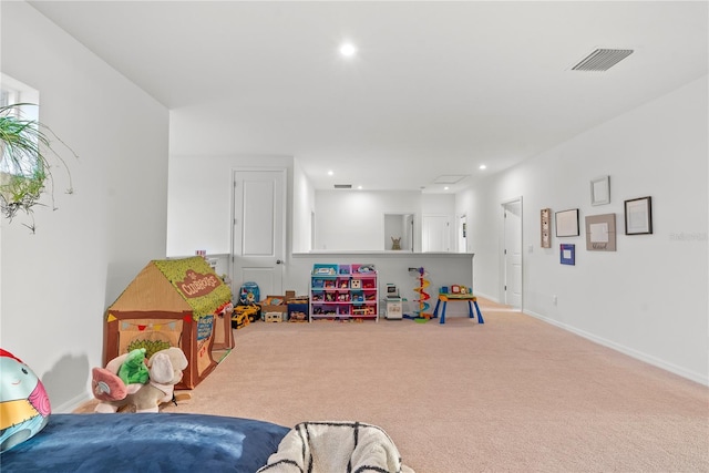 playroom with carpet