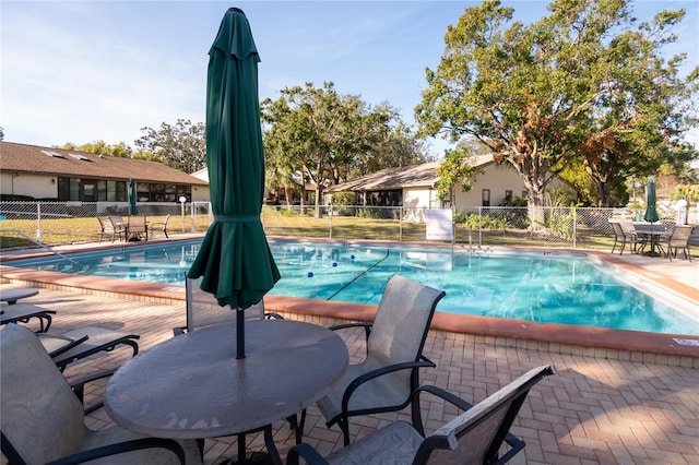 view of pool with a patio area