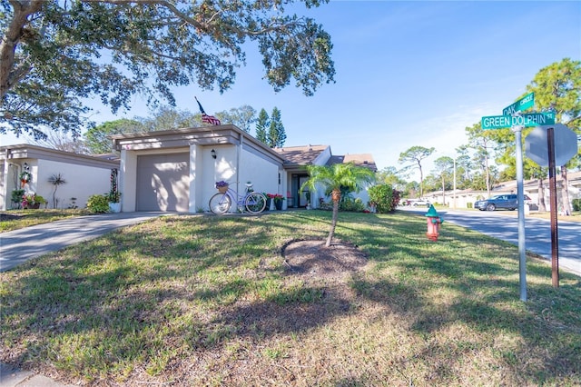 exterior space with an attached garage and driveway