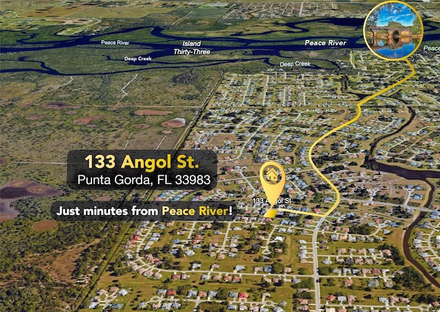 133 Angol St, Punta Gorda, FL 33983 - aerial overview of property's location